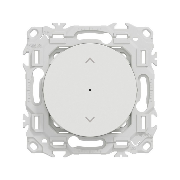 Schneider - Wiser Odace - interrupteur volet-roulant connecté 4A zigbee - blanc craie - Réf : S920567
