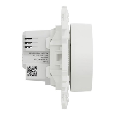 Schneider - Wiser Odace - variateur rotatif connecté 2 ou 3 fils zigbee - blanc craie - Réf : S920513