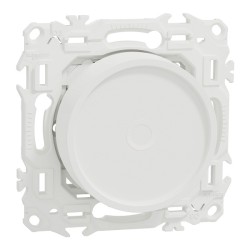 Schneider - Wiser - variateur rotatif connecté 2 ou 3 fils zigbee - blanc craie - Réf : S920513