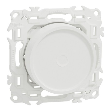 Schneider - Wiser - variateur rotatif connecté 2 ou 3 fils zigbee - blanc craie - Réf : S920513