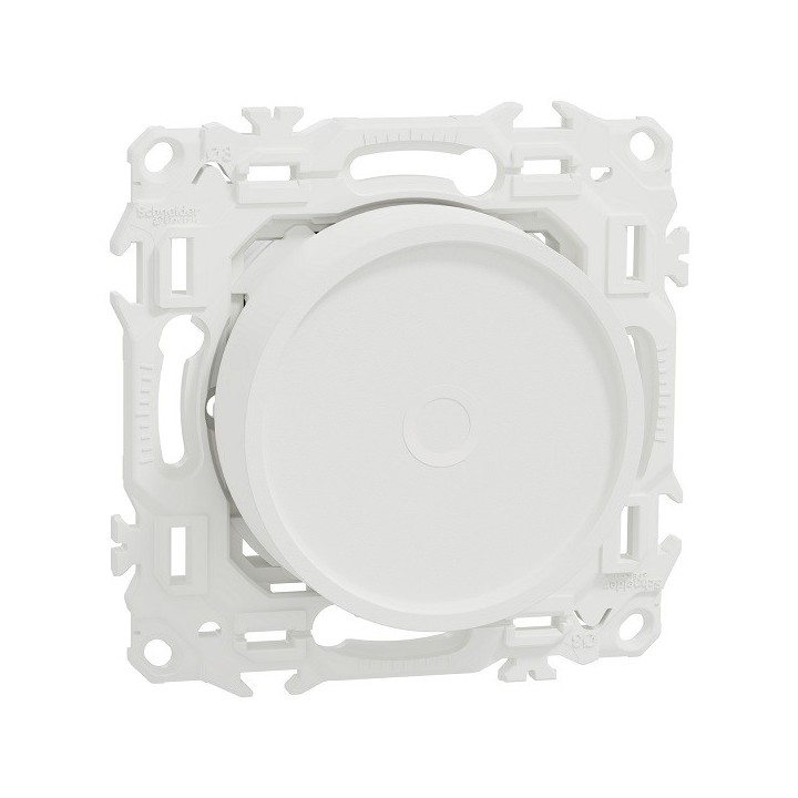 Schneider - Wiser - variateur rotatif connecté 2 ou 3 fils zigbee - blanc craie - Réf : S920513