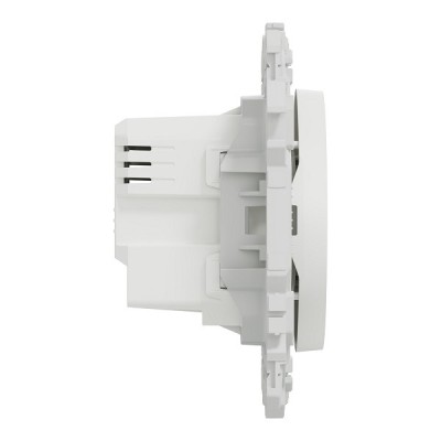 Schneider - Wiser Odace - bouton poussoir connecté 3 fils 10A zigbee - blanc craie - Réf : S920530
