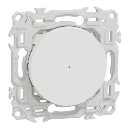 Schneider - Wiser - bouton poussoir connecté 3 fils 10A zigbee - blanc craie - Réf : S920530
