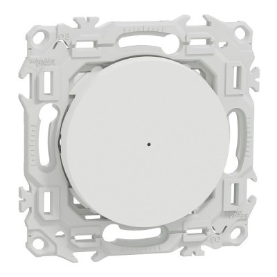 Schneider - Wiser - bouton poussoir connecté 3 fils 10A zigbee - blanc craie - Réf : S920530