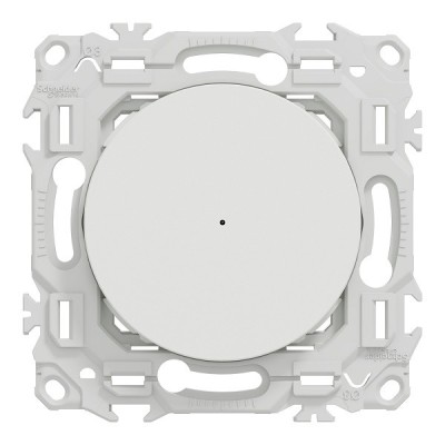 Schneider - Wiser Odace - bouton poussoir connecté 3 fils 10A zigbee - blanc craie - Réf : S920530