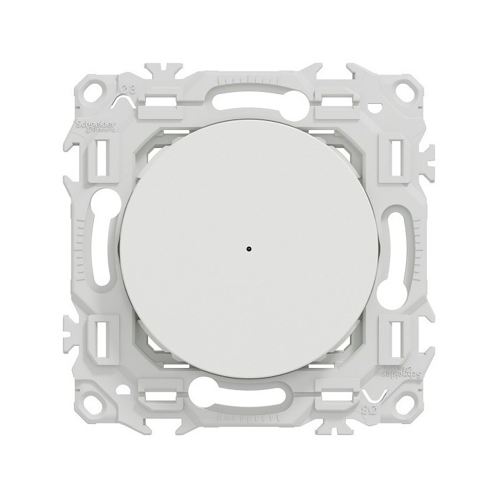 Schneider - Wiser Odace - bouton poussoir connecté 3 fils 10A zigbee - blanc craie - Réf : S920530
