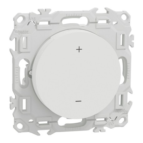 Schneider - Wiser Odace - thermostat connecté filaire 2A zigbee - blanc craie - Réf : S920702