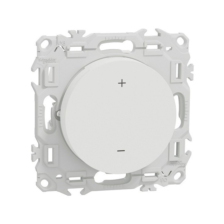 Schneider - Wiser Odace - thermostat connecté filaire 2A zigbee - blanc craie - Réf : S920702