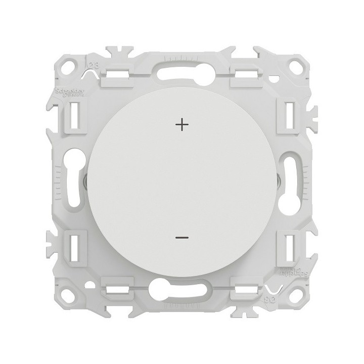Schneider - Wiser Odace - thermostat connecté filaire 2A zigbee - blanc craie - Réf : S920502