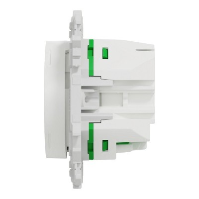 Schneider - Wiser Odace - thermostat connecté filaire 2A zigbee - blanc craie - Réf : S920502