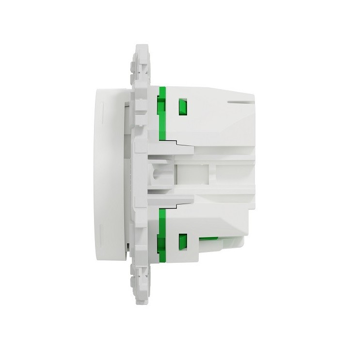 Schneider - Wiser Odace - thermostat connecté filaire 2A zigbee - blanc craie - Réf : S920502