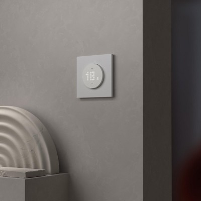 Schneider - Wiser Odace - thermostat connecté filaire 2A zigbee - blanc craie - Réf : S920502