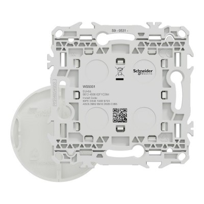 Schneider - Wiser Odace - interrupteur centralisé sans fils 2 ou 4 boutons - blanc craie - Réf : S920531