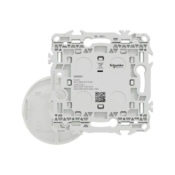 Schneider - Wiser Odace - interrupteur centralisé sans fils 2 ou 4 boutons - blanc craie - Réf : S920531