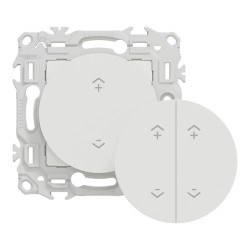 Schneider - Wiser Odace - interrupteur centralisé sans fils 2 ou 4 boutons - blanc craie - Réf : S920531
