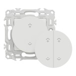 Schneider - Wiser Odace - interrupteur centralisé sans fils 2 ou 4 boutons - blanc craie - Réf : S920531