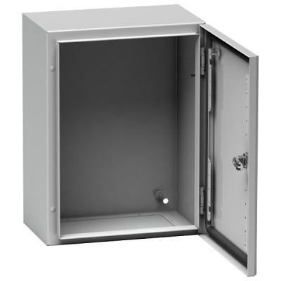 Schneider PanelSeT S3D - Coffret en acier - H600xL400xP250 - avec porte pleine - Réf : NSYS3D6425