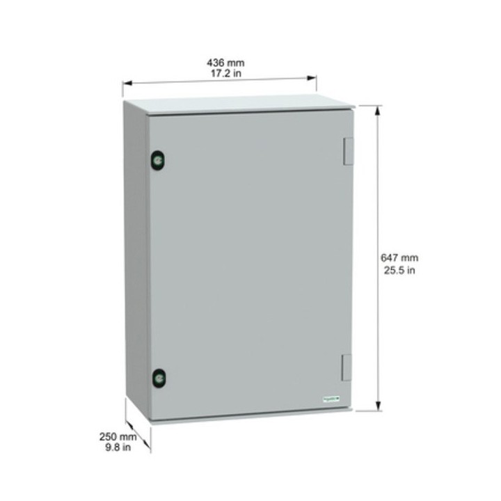 Schneider PanelSeT - Coffret polyester - H647xL436xP250 - IP66 - Réf : NSYPLM64G