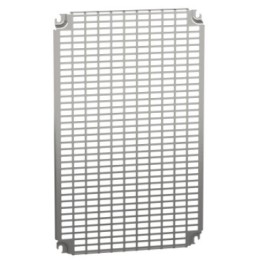 Schneider PanelSeT - châssis perforé Telequick - acier - coffret 600x400mm - Réf : NSYMR64