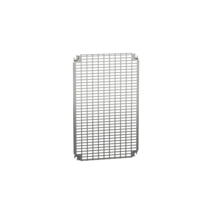 Schneider PanelSeT - châssis perforé Telequick - acier - coffret 600x400mm - Réf : NSYMR64