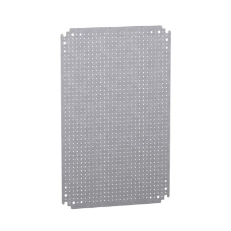 Schneider PanelSeT - châssis microperforé - acier galvanisé - coffret 600x400mm - Réf : NSYMF64