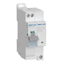Hager - Parafoudre de type 2 avec disjoncteur associé Imax 15kA 1P+N 2module - Réf: SPB715D