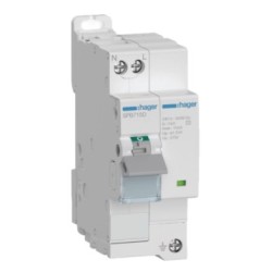 Hager - Parafoudre de type 2 avec disjoncteur associé Imax 15kA 1P+N 2module - Réf: SPB715D