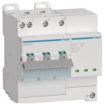 Hager - Parafoudre de type 2 avec disjoncteur associé Imax 15kA 3P+N 5 modules - Réf: SPB815D