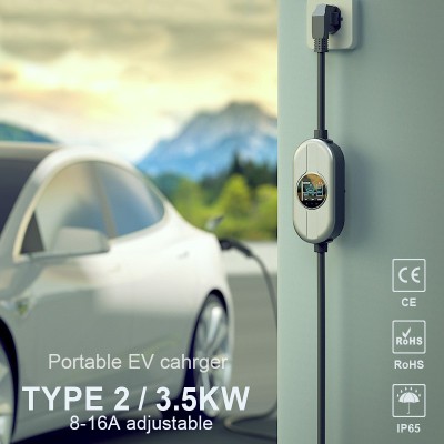 Krisane - Borne de recharge pour véhicule électrique - 3,5Kw - 16A -réf : KRI35160