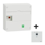 Schneider - Resi9 Coffret VDI 13M1R - grade 2TV basique - 4xRJ45 cat6 et prise RJ45 - Réf : R9H13401VDIM-P