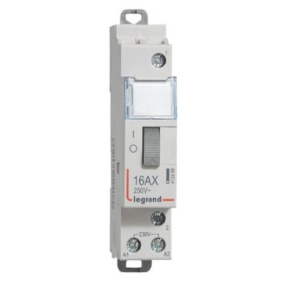 Legrand - Télérupteur standard à vis 230 V~- 1P - 250 V~ - 16 A - 1F - 1 module - Réf : 412408