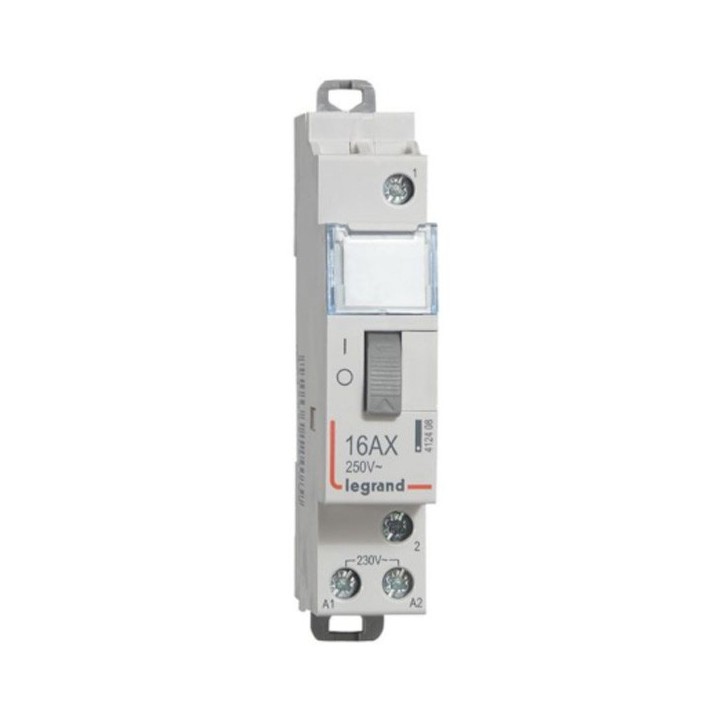 Legrand - Télérupteur standard à vis 230 V~- 1P - 250 V~ - 16 A - 1F - 1 module - Réf : 412408