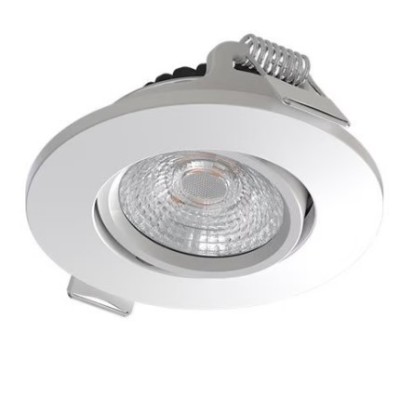 Solum - Libra - Spot LED BBC encastrable orientable  6W -  dimmable - CCT - blanc - Réf : S0050690D