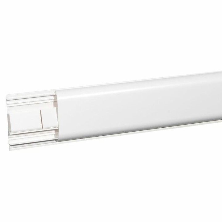 Legrand - Lot de 15 mètres de plinthe DLPlus 120x20mm 2 compartiments 1 couvercle longueur 2m - blanc - Réf : 030089