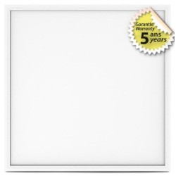 Miidex Lighting - Plafonnier LED x5 Blanc Backlit 595 x 595 25w 3000°k Dali2/Push - Réf : 100764