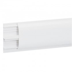 Legrand - Plinthe DLPlus 80x20mm 2 compartiments 1 couvercle longueur 2m - blanc - blanc - Réf : 030069