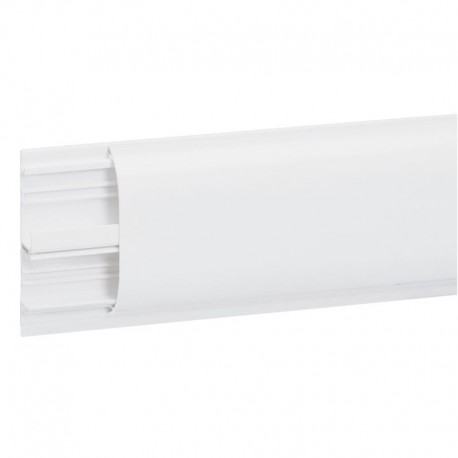 Legrand - Plinthe DLPlus 80x20mm 2 compartiments 1 couvercle longueur 2m - blanc - blanc - Réf : 030069