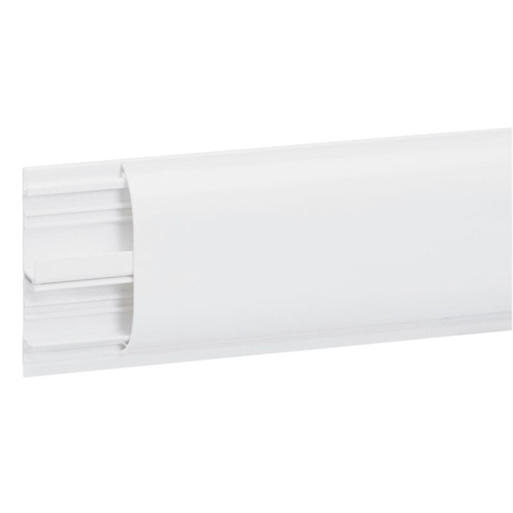 Legrand - Plinthe DLPlus 80x20mm 2 compartiments 1 couvercle longueur 2m - blanc - blanc - Réf : 030069
