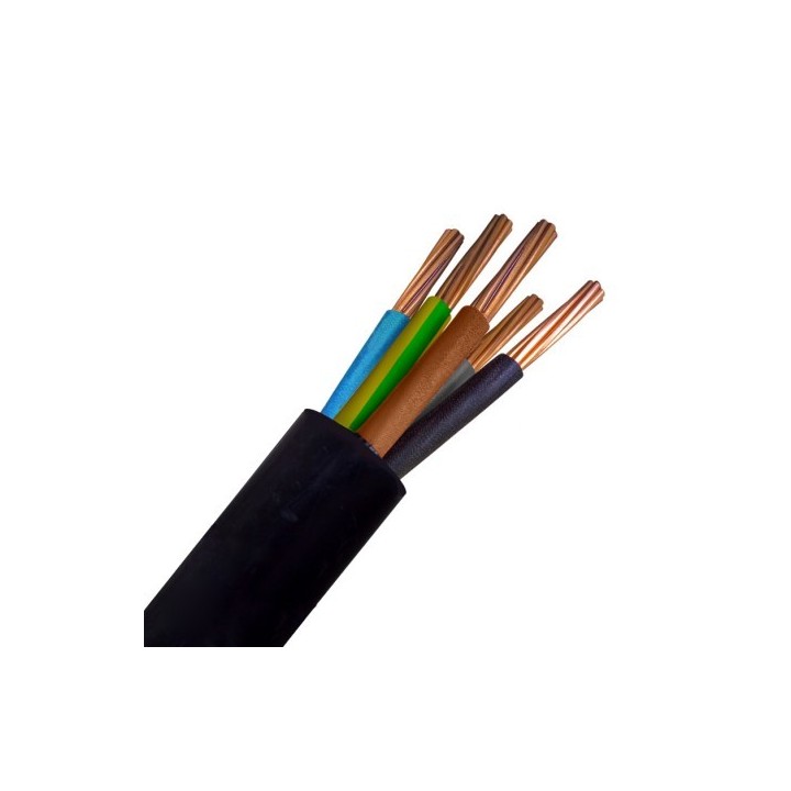 Câble U1000 R2V (Rigide) - 5G16 mm²  - Coupe au mètre - Réf : R2V-5G16