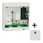 Schneider Resi9 Cnct - Coffret VDI 18M2R - Switch 9ports PoE - 2 P- Grade 3TV - 8 RJ45 cat6a + RJ45 - Réf : R9H18402VDIXS-P