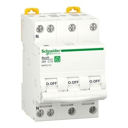 Schneider - Resi9 - disjoncteur modulaire - 3P+N - 10A - courbe C - peignable - Réf : R9PFC710