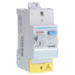 Hager - Interrupteur différentiel 2P 63A 30mA AC - Sans Vis - Réf : CDS764F