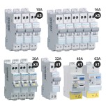 Hager - Lot de 12 disjoncteurs + 2 interrupteurs différentiels 40A+63A - Type AC + A - Auto - Pour T5 - Réf : CDS743F-P2