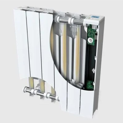 Intuis - Radiateur à inertie fluide - Axino - Blanc - 1500W - Horizontal - Réf : M240115