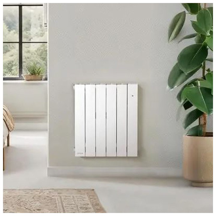 Intuis - Radiateur à inertie fluide - Axino - Blanc - 750W - Horizontal - Réf : M240112