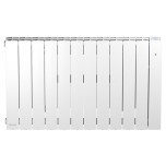 Intuis - Radiateur à inertie fluide - Axino - Blanc - 2000W - Horizontal - Réf : M240117