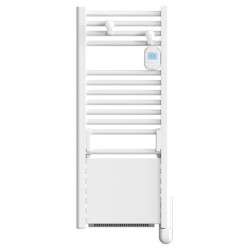 Intuis - Radiateur sèche-serviettes fluide avec soufflerie - Ezybain - Blanc - 1100W - Réf : M172214
