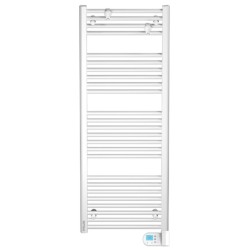 Intuis - Radiateur sèche-serviettes fluide à tubes ronds - Nao 2 - Blanc - 750W - Réf : M191312