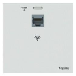 Schneider Resi9 Connect - Prise RJ45 pt accès wifi bibande POE - wifi 4-5-6 -1gbit - Blanc - Réf : SVDIR20491