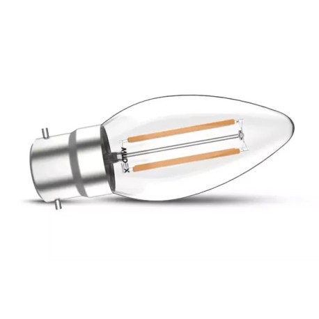 Miidex Lighting - Ampoule LED B22 Filament Flamme 4W 2700K - Réf : 100835